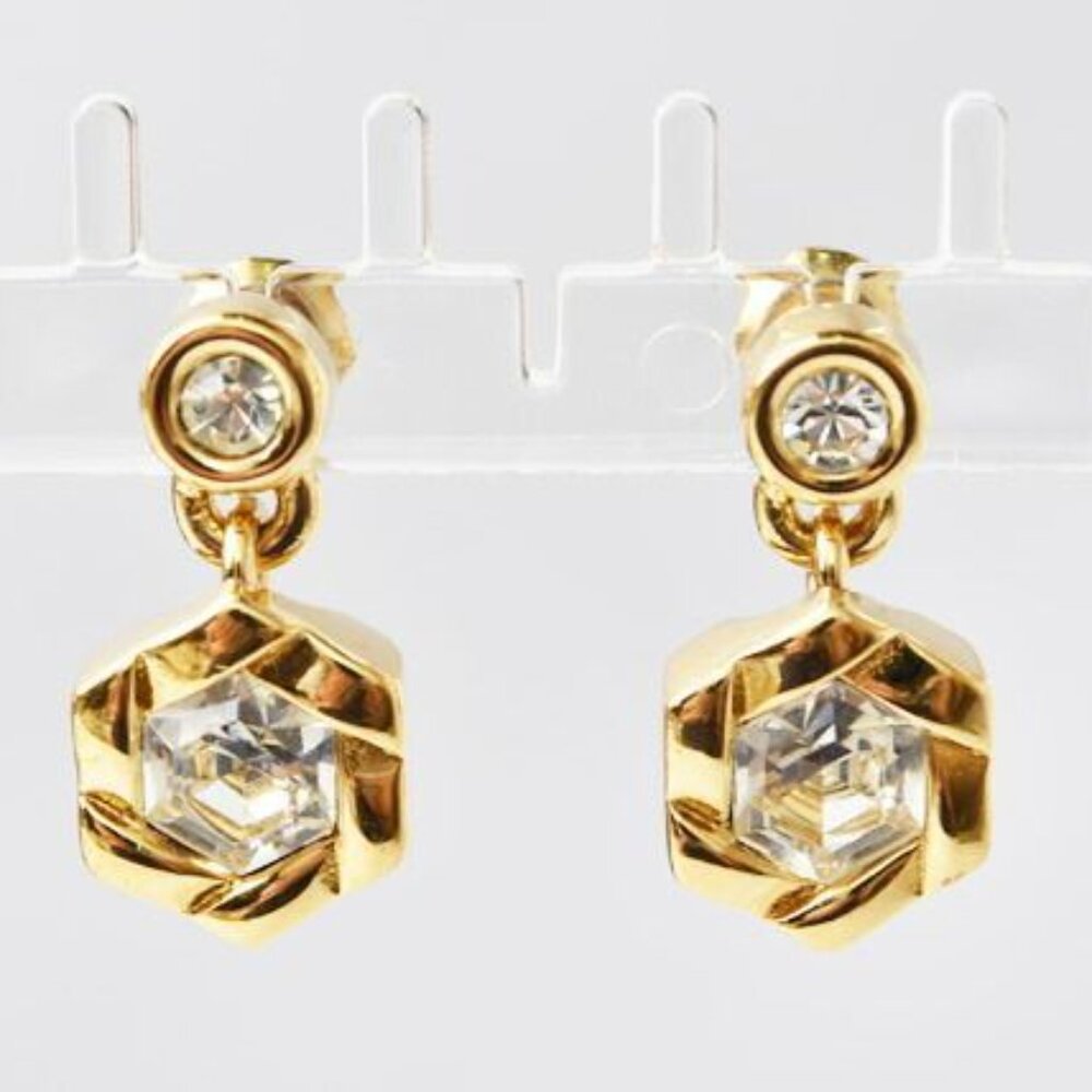 Christian Dior Necklace Earrings Set Vintage Pendant Accessories - Picture 7 of 8